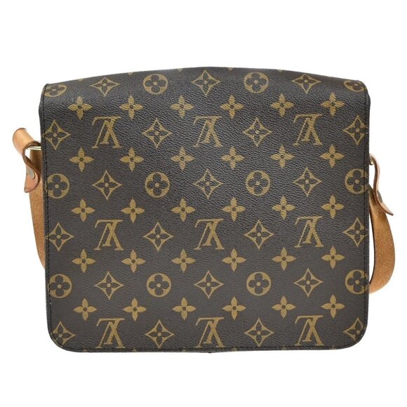 LOUIS VUITTON Cartouchiere GM Shoulder Bag Monogram Leather Brown - Picture 3 of 14